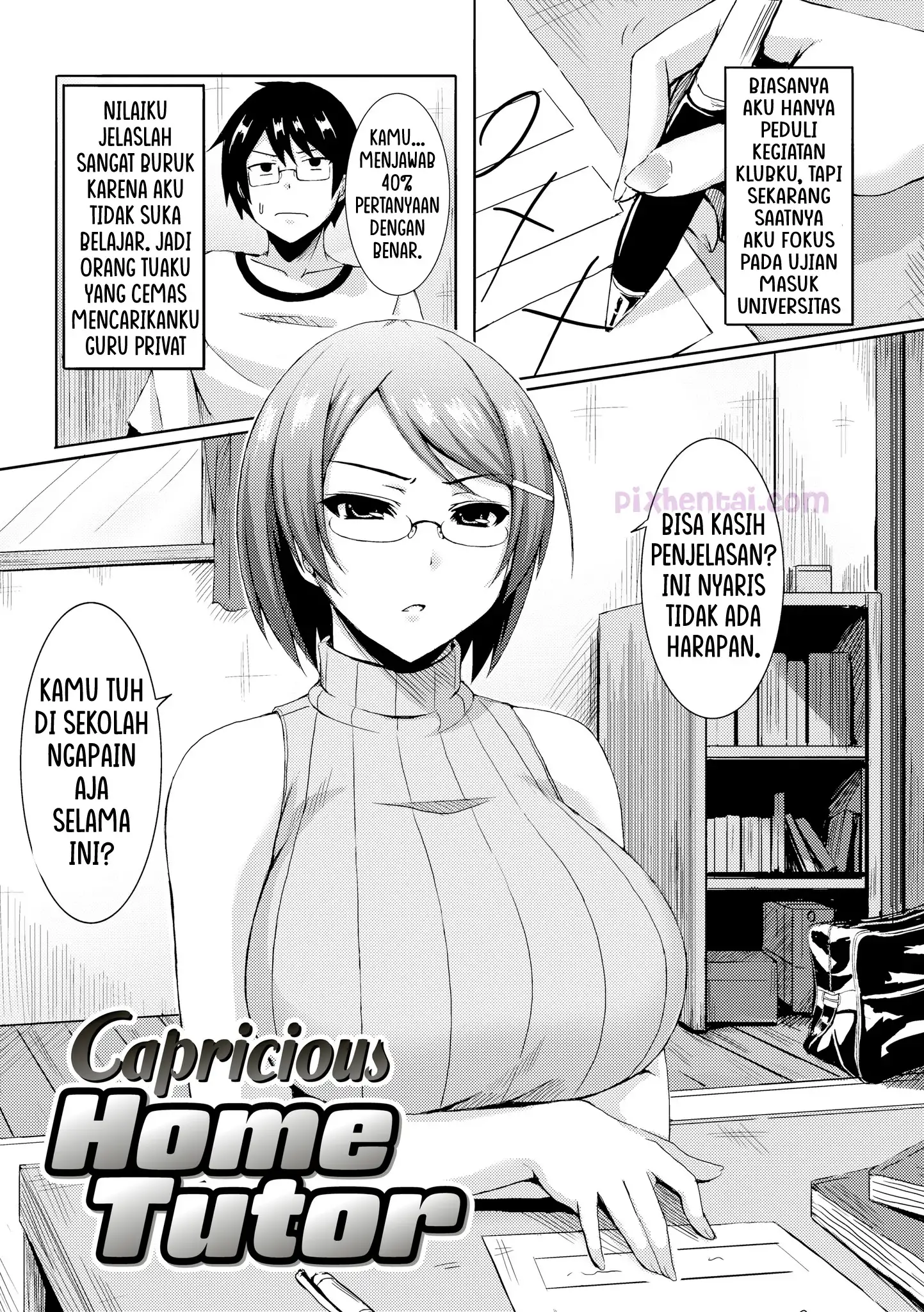 Komik hentai xxx manga sex bokep Capricious Home Tutor Guru Privat Sexy bikin Ereksi 1